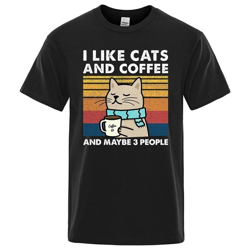 Likecatsandcoffeestreetfunnytshirt